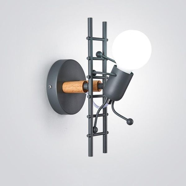 wall lamp nordic iron led e27 creative bedroom bedside little man lights children's room kitchen dinning sconce lamps
wall lamp nordic iron led e27 creative bedroom bedside little man lights children's room kitchen dinning sconce lamps