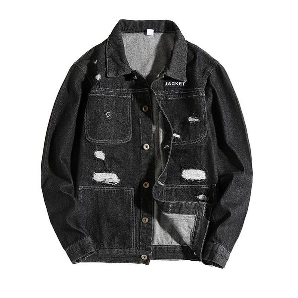 2021 cotton denim jacket men casual streetwear jeans jacket men autumn slim fit mens black denim jackets solid color, Black;brown
2021 cotton denim jacket men casual streetwear jeans jacket men autumn slim fit mens black denim jackets solid color, Black;brown