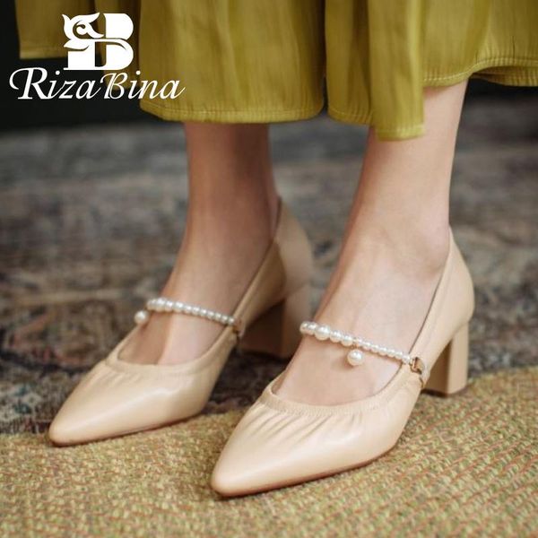 dress shoes rizabina women high heel real leather string beads fashion sweet thick footwear size 34-43, Black
dress shoes rizabina women high heel real leather string beads fashion sweet thick footwear size 34-43, Black