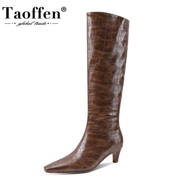 boots taoffen women lone shoes square toe mid heel slip on stone pattern concise western ladies footwear size 34-43, Black
boots taoffen women lone shoes square toe mid heel slip on stone pattern concise western ladies footwear size 34-43, Black