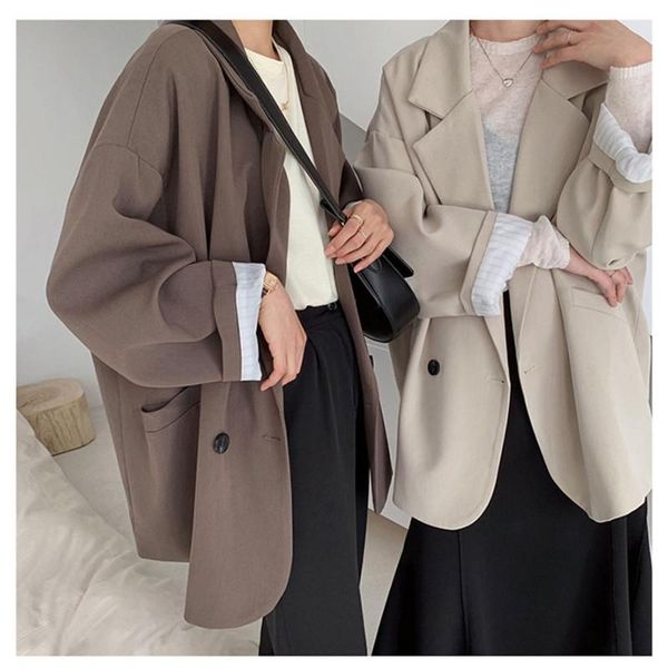 women's suits & blazers women loose spring simple office lady all-match outwear pockets retro elegant formal colleges pure color haraju, White;black
women's suits & blazers women loose spring simple office lady all-match outwear pockets retro elegant formal colleges pure color haraju, White;black