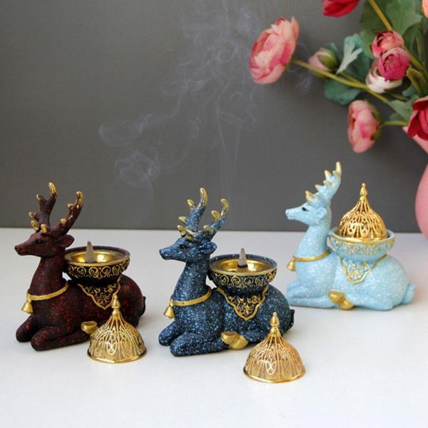 fragrance lamps incense burner with lid deer statue holder censer bedroom decoration
fragrance lamps incense burner with lid deer statue holder censer bedroom decoration