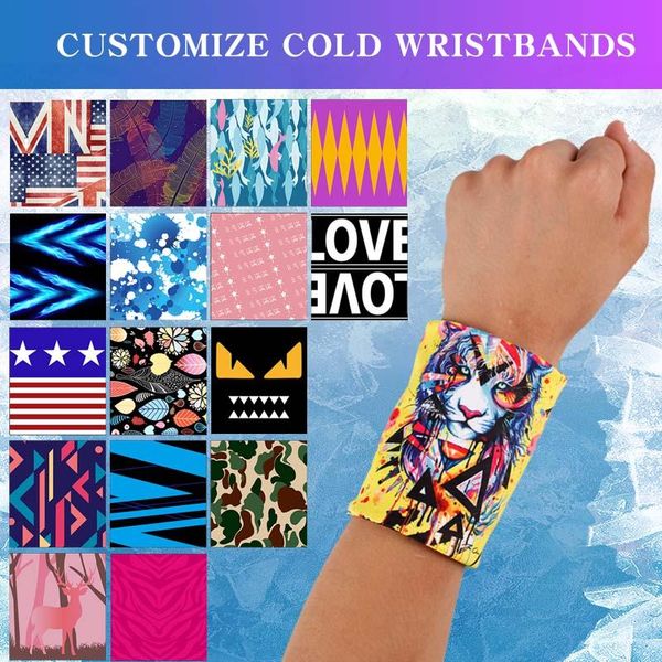 customize 2pcs ice cold wristbands quick-drying sweatbands for running new sports bracers, Black;red
customize 2pcs ice cold wristbands quick-drying sweatbands for running new sports bracers, Black;red