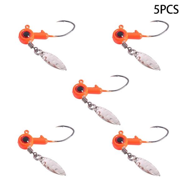 fishing hooks 5pcs tackle for saltwater freshwater spinner crank practical soft bait portable hook jig head durable rotating sequins
fishing hooks 5pcs tackle for saltwater freshwater spinner crank practical soft bait portable hook jig head durable rotating sequins