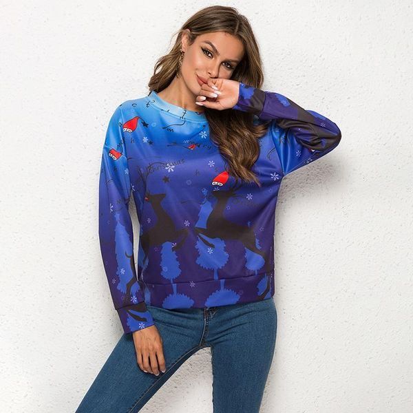 women's hoodies & sweatshirts women pullovers autumn spring causal loose christmas o neck sweat-shirt casual full 285587, Black
women's hoodies & sweatshirts women pullovers autumn spring causal loose christmas o neck sweat-shirt casual full 285587, Black