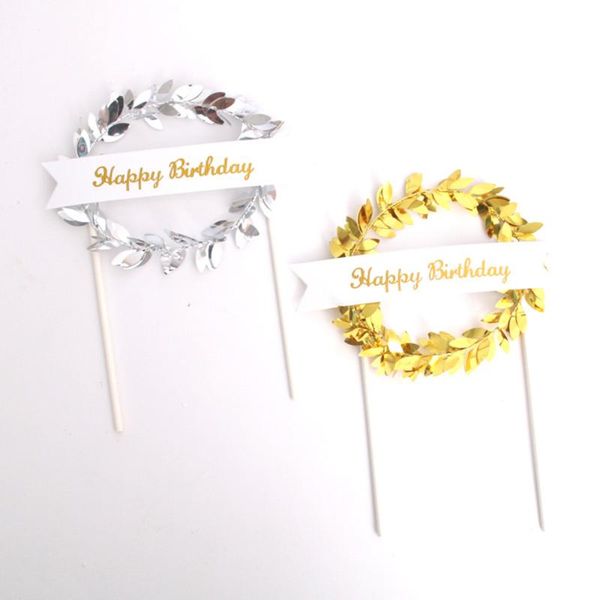 other festive & party supplies creative cake decoration happy birthday shiny gold and silver leaf wreath gift decorations
other festive & party supplies creative cake decoration happy birthday shiny gold and silver leaf wreath gift decorations