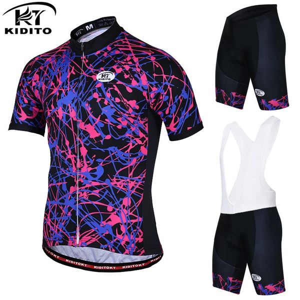 racing sets 2021 kidito cycling jersey suit pro team mtb bib shorts set summer men's breathable bicycle clothing ropa ciclismo triathlo, Black;blue
racing sets 2021 kidito cycling jersey suit pro team mtb bib shorts set summer men's breathable bicycle clothing ropa ciclismo triathlo, Black;blue