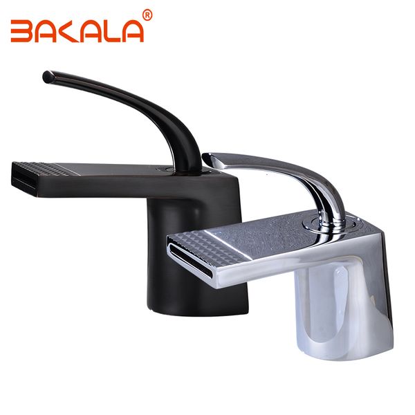 bathroom sink faucets chrome & black color waterfall brass basin mixer tap cold sm0o
bathroom sink faucets chrome & black color waterfall brass basin mixer tap cold sm0o