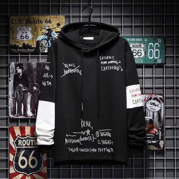 2021 new preto hip hop hoodie masculino casual punk sweatshirts streetwear legal outono oversized moda masculina retalhos com capuz u8ef, Black
2021 new preto hip hop hoodie masculino casual punk sweatshirts streetwear legal outono oversized moda masculina retalhos com capuz u8ef, Black