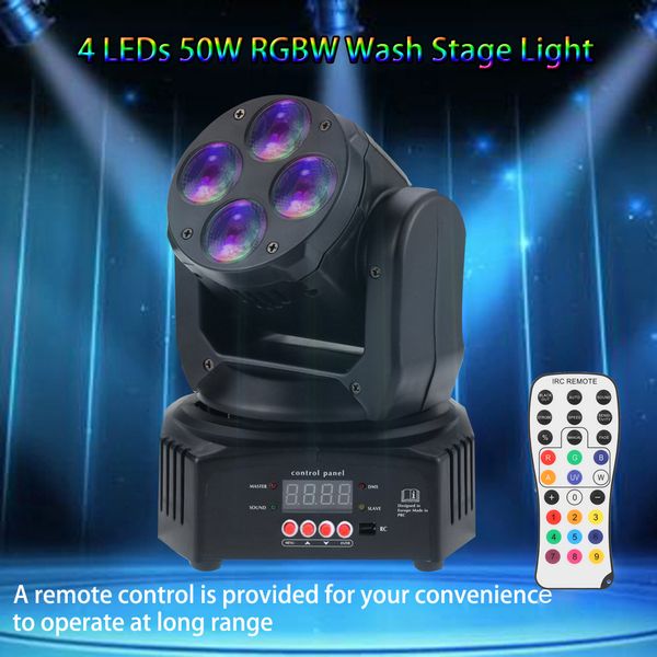 2021 new remote control mini disco party 4 leds 50 w rgbw moving rotative washing head stage light effect 9/15 channels dmx512 eigd
2021 new remote control mini disco party 4 leds 50 w rgbw moving rotative washing head stage light effect 9/15 channels dmx512 eigd