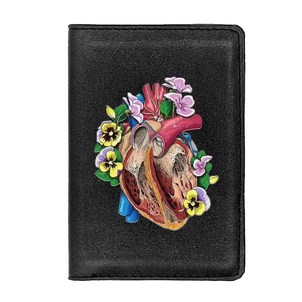 card holders punk design heart anatomy passport cover id case travel leather holder, Brown;gray
card holders punk design heart anatomy passport cover id case travel leather holder, Brown;gray