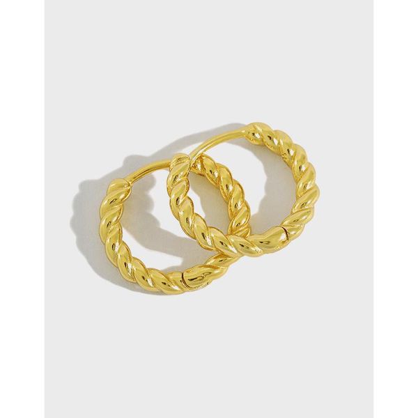 hoop & huggie 100% 925 sterling silver 10mm twisted circle earrings for women jewelry, minimalist gold color hoops earings woman bijoux, Golden;silver
hoop & huggie 100% 925 sterling silver 10mm twisted circle earrings for women jewelry, minimalist gold color hoops earings woman bijoux, Golden;silver