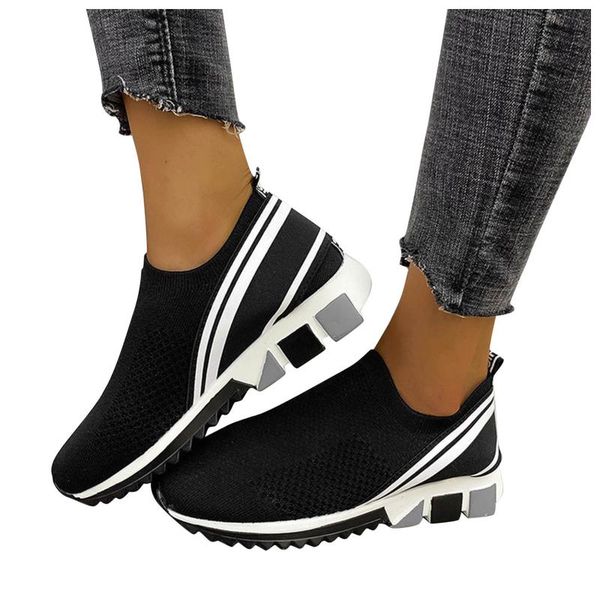 sandals women's fashion flying woven mesh casual shoes deep mouth sneakers classics simple solid color slip-on wedges sport 2021, Black
sandals women's fashion flying woven mesh casual shoes deep mouth sneakers classics simple solid color slip-on wedges sport 2021, Black