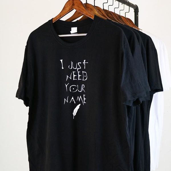 men's t-shirts death note t shirt i just need your name letter print tshirt anime breathable 100% cotton hip hop tee, White;black
men's t-shirts death note t shirt i just need your name letter print tshirt anime breathable 100% cotton hip hop tee, White;black