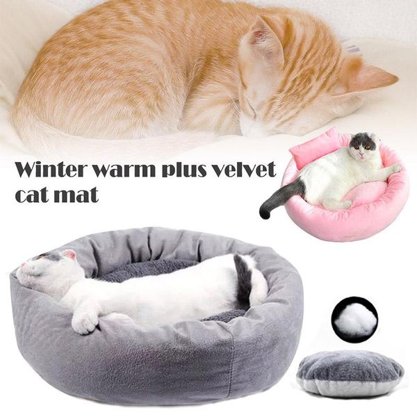 winter warm plush pet bed thickened cat cushion small medium dog sleeping pad with pillow house home blanket mat cama gato kat
winter warm plush pet bed thickened cat cushion small medium dog sleeping pad with pillow house home blanket mat cama gato kat