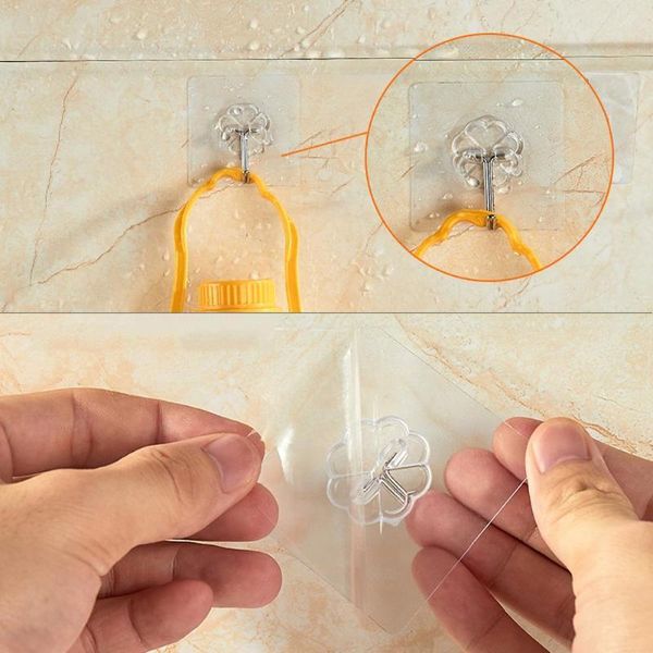 hangers & racks 6pcs transparent strong self adhesive door wall hooks for silicone storage hanging kitchen magic bathroom accessories
hangers & racks 6pcs transparent strong self adhesive door wall hooks for silicone storage hanging kitchen magic bathroom accessories
