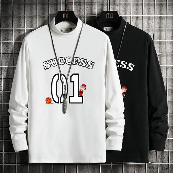 men's t-shirts long sleeve black white turtleneck print t shirt 2021 summer classic tshirt tees casual clothes oversize m-5xl o neck, White;black
men's t-shirts long sleeve black white turtleneck print t shirt 2021 summer classic tshirt tees casual clothes oversize m-5xl o neck, White;black