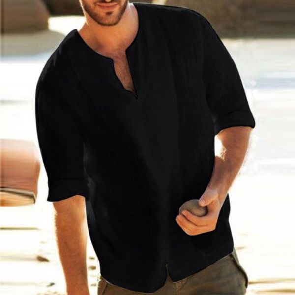 men's casual shirts 2021 summer shirt baggy cotton linen long sleeve button pocket plus size -3xl hawaiian camisa masculina streetwear, White;black
men's casual shirts 2021 summer shirt baggy cotton linen long sleeve button pocket plus size -3xl hawaiian camisa masculina streetwear, White;black