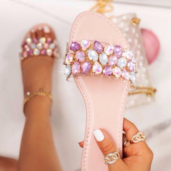 slippers summer european and american style round head flat-shaped rhinestone jewel female foreign trade large size flat san, Black
slippers summer european and american style round head flat-shaped rhinestone jewel female foreign trade large size flat san, Black