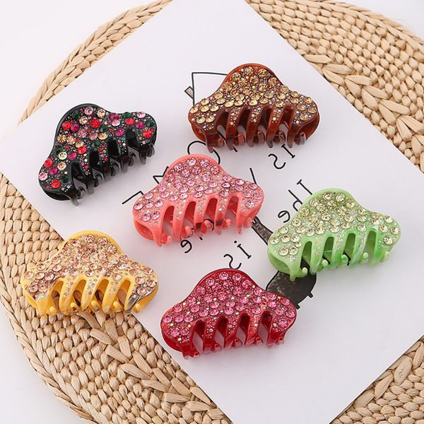 korean fashion large acrylic hairpin high-grade candy color diamond inlaid women's grab plate card headdress, Golden;silver
korean fashion large acrylic hairpin high-grade candy color diamond inlaid women's grab plate card headdress, Golden;silver
