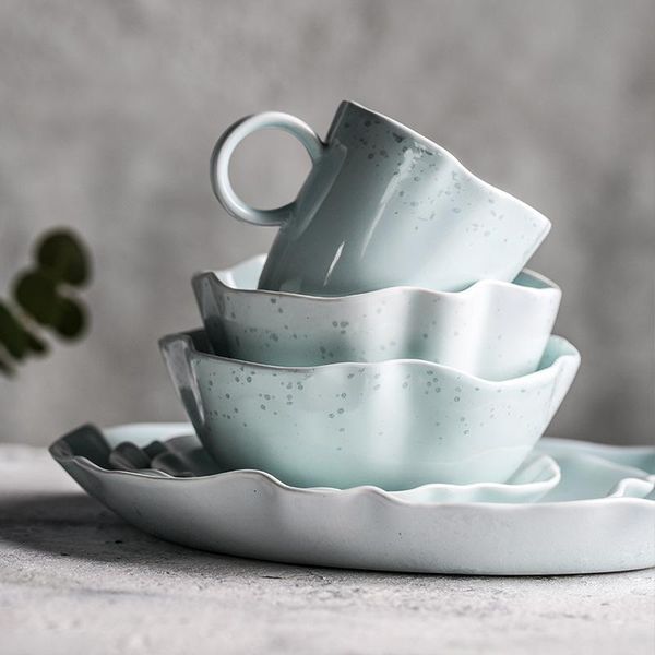 bowls dishes set home nordic creative ceramic tableware ruffles irregular breakfast personality plates
bowls dishes set home nordic creative ceramic tableware ruffles irregular breakfast personality plates