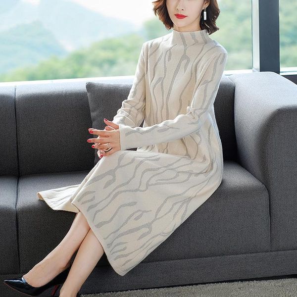 casual dresses women autumn winter fashion long sleeve knitted dress female elegant striped sweater ladies loose empire p117, Black;gray
casual dresses women autumn winter fashion long sleeve knitted dress female elegant striped sweater ladies loose empire p117, Black;gray