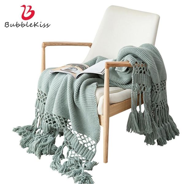 blankets bubble kiss pure color tassel blanket fashion knitted hollow bed cover american style sofa decorative throw
blankets bubble kiss pure color tassel blanket fashion knitted hollow bed cover american style sofa decorative throw