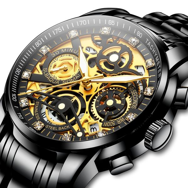 men wathes black luxury business wristwatch sport quartz stainless steel clock diamond wrist watches relojes para hombre 210310, Slivery;brown
men wathes black luxury business wristwatch sport quartz stainless steel clock diamond wrist watches relojes para hombre 210310, Slivery;brown
