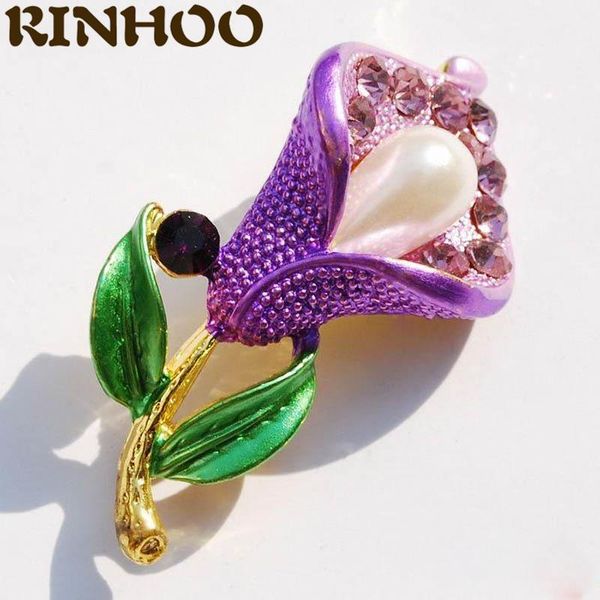 pins, brooches rinhoo elegant plant pins rhinestone purple tulip flower for women fashion wedding decoration jewelry gifts, Gray 
pins, brooches rinhoo elegant plant pins rhinestone purple tulip flower for women fashion wedding decoration jewelry gifts, Gray
