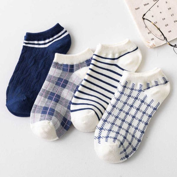 20 summer girl thousand bird british style versatile cotton socks blue stripe check boat socks fashion, Black
20 summer girl thousand bird british style versatile cotton socks blue stripe check boat socks fashion, Black