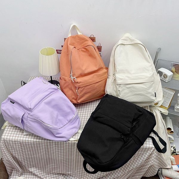 solid color women's backpack ladi travel s college students school bags for teenager girls
solid color women's backpack ladi travel s college students school bags for teenager girls