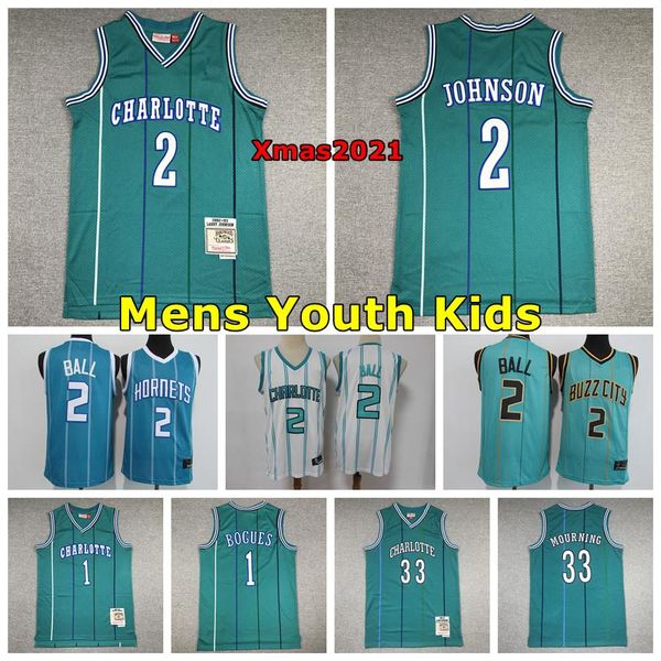 2021 charlottes mens youth kids 2 lamelo ball basketball jersey 1 muggsy bogues 2 larry johnson 30 curry 33 mourning mitchell & ness jersey, Black;red
2021 charlottes mens youth kids 2 lamelo ball basketball jersey 1 muggsy bogues 2 larry johnson 30 curry 33 mourning mitchell & ness jersey, Black;red