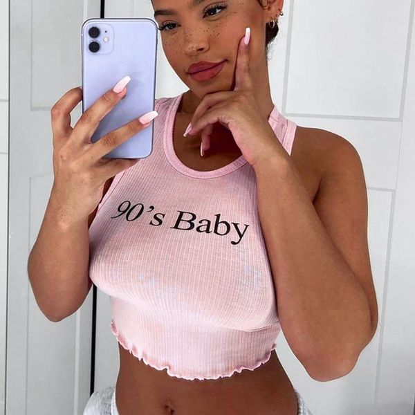 women's tanks & camis summer holiday rib knit tank cute letter print sleeveless lettuce trim slim fit sporty crop, White
women's tanks & camis summer holiday rib knit tank cute letter print sleeveless lettuce trim slim fit sporty crop, White