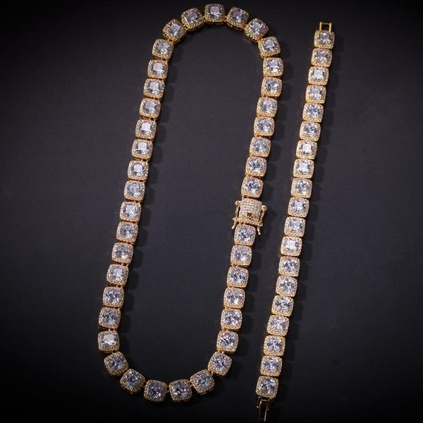 chains european and american hip-hop men's square zircon necklace bracelet hiphopblingchain trendy boutique accessories, Silver
chains european and american hip-hop men's square zircon necklace bracelet hiphopblingchain trendy boutique accessories, Silver