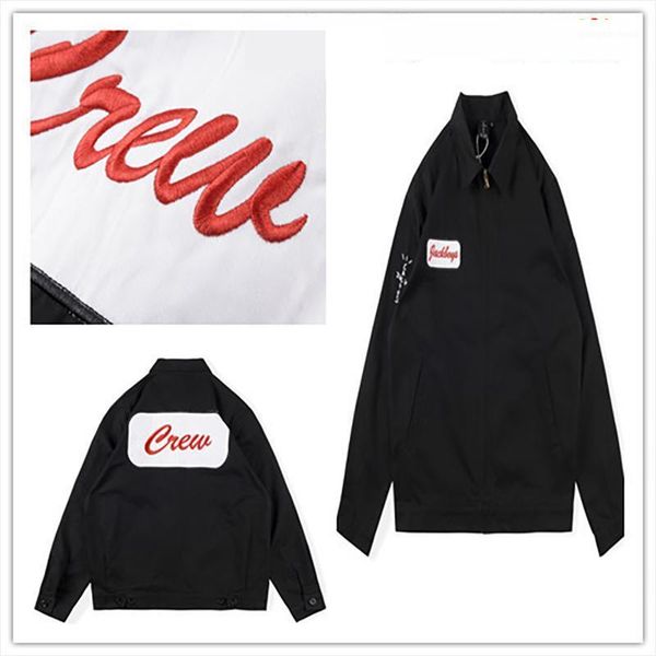 men's jackets men's travis sco21ss letter embroidery print couple coat clothing techwear jacket women, Black;brown