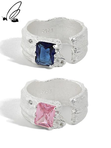 cluster rings s'steel 925 sterling silver irregular for women ins style micro pink blue zircon open ring anel feminino 2021 jewellery, Golden;silver
cluster rings s'steel 925 sterling silver irregular for women ins style micro pink blue zircon open ring anel feminino 2021 jewellery, Golden;silver