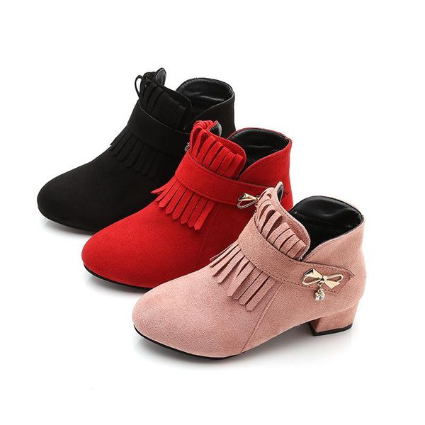 3-14 fashion big kids winter books shoes girl ankle leather boots black 2021 princess fringe bow children' high heel, Black;grey
3-14 fashion big kids winter books shoes girl ankle leather boots black 2021 princess fringe bow children' high heel, Black;grey