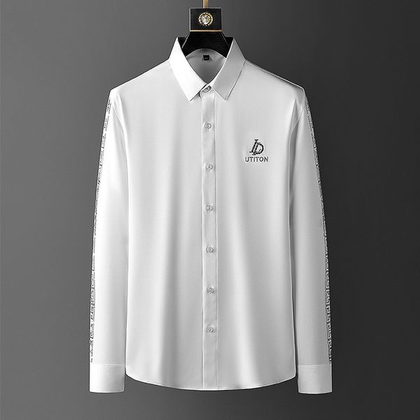 luxo strass from men in long sleeves casual thin shirts formal business dress streetwear social party tuxedo chemise homme hgus, White;black
luxo strass from men in long sleeves casual thin shirts formal business dress streetwear social party tuxedo chemise homme hgus, White;black