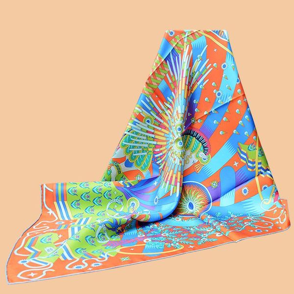 scarves huajun 2 store|| classic orange "la source de pegase" 90 silk square scarf twill printed hand rolled edge, Blue;gray
scarves huajun 2 store|| classic orange "la source de pegase" 90 silk square scarf twill printed hand rolled edge, Blue;gray