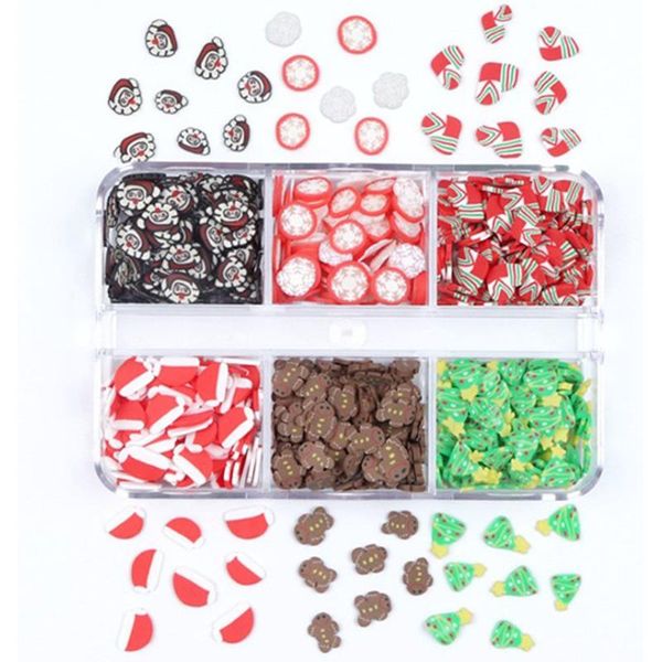 nail art decorations festive decoration cute 6 grid boxed christmas diy candy color soft pottery, Silver;gold
nail art decorations festive decoration cute 6 grid boxed christmas diy candy color soft pottery, Silver;gold
