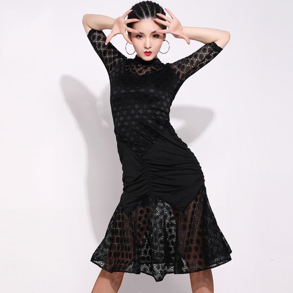 latin dance dress women sleeve dress dancing dress practice clothes autumn new rumba salsa dance costumes vdb980, Black;red
latin dance dress women sleeve dress dancing dress practice clothes autumn new rumba salsa dance costumes vdb980, Black;red