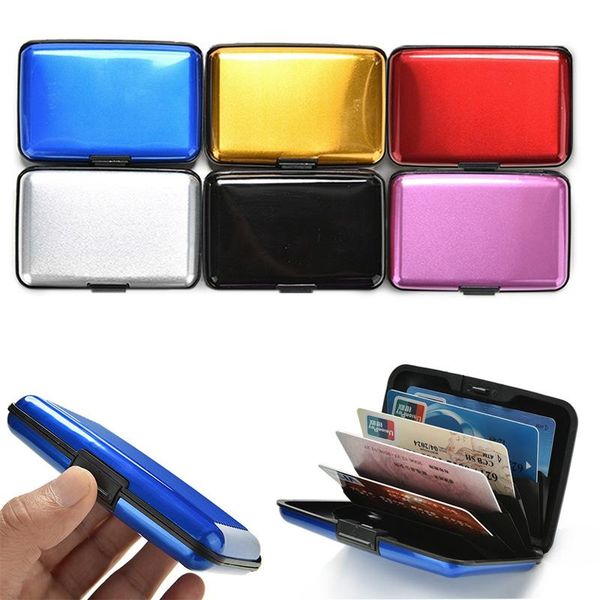 card holders aluminum metal bankcard blocking hard case wallet anti-rfid scanning protect holder carteira feminina masculina, Brown;gray
card holders aluminum metal bankcard blocking hard case wallet anti-rfid scanning protect holder carteira feminina masculina, Brown;gray
