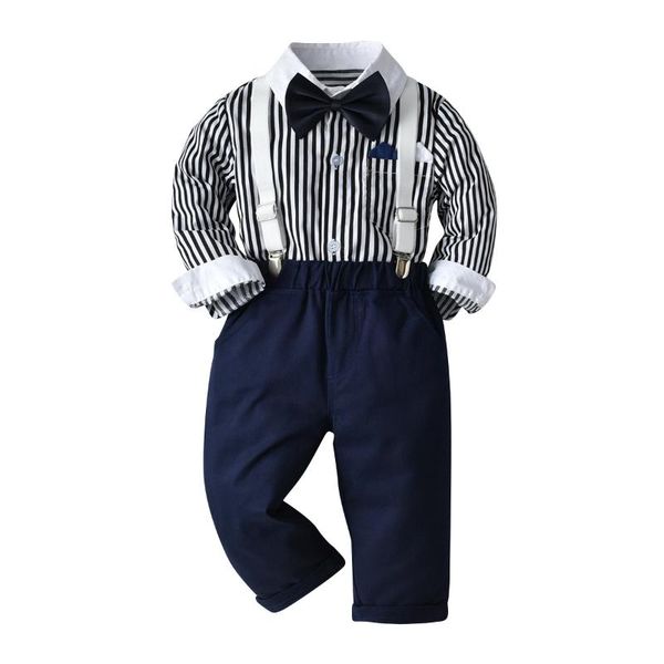 clothing sets toddler clothes for boys fashion kits 2021 autumn striped shirt + grey pants 4 pieces suit set children costume black&white
clothing sets toddler clothes for boys fashion kits 2021 autumn striped shirt + grey pants 4 pieces suit set children costume black&white
