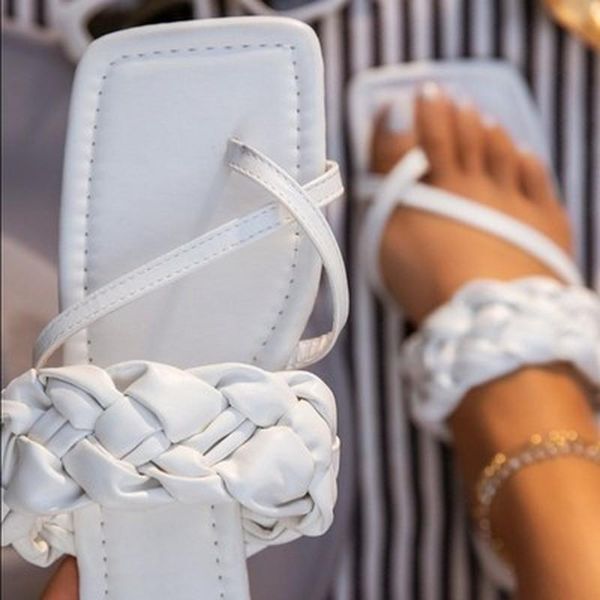 sandals women summer slippers ladies square toe sandal slipper casual flip flops beach weave flat shoes female slip on shoe fashion, Black
sandals women summer slippers ladies square toe sandal slipper casual flip flops beach weave flat shoes female slip on shoe fashion, Black
