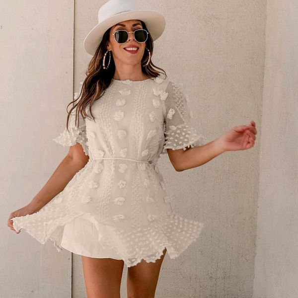 2021 new summer solid color butterfly sleeve es o neck with sashes mini a line elegant party women c4y9, Black;gray
2021 new summer solid color butterfly sleeve es o neck with sashes mini a line elegant party women c4y9, Black;gray