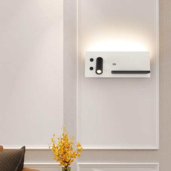 6w wall lights fixture led smd 2835 + cob reading lamp switch usb charging port
6w wall lights fixture led smd 2835 + cob reading lamp switch usb charging port