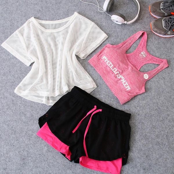 jaycosin 2021 new summer women suit fitness hollow out running short drawstring short pants three-piece set 905232, Gray
jaycosin 2021 new summer women suit fitness hollow out running short drawstring short pants three-piece set 905232, Gray