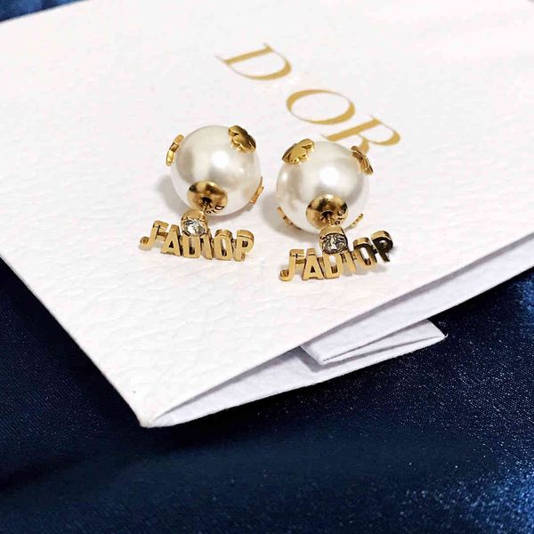 luxury jewelry letter size pearl women's d-jia fashion ring net red tassel earrings, Golden
luxury jewelry letter size pearl women's d-jia fashion ring net red tassel earrings, Golden