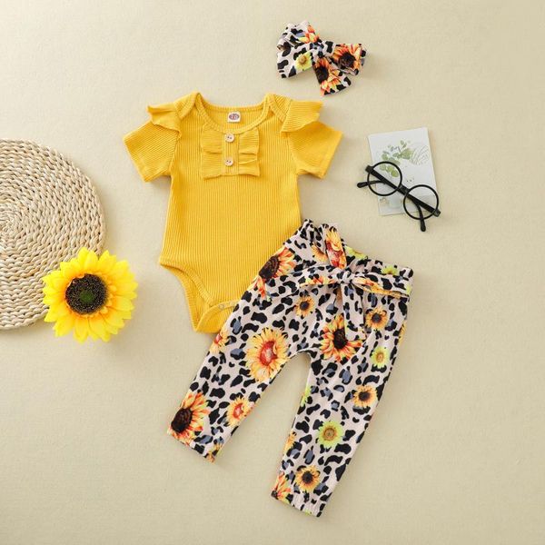 clothing sets baby romper toddler girls summer sunflower print shorts headdress clothes suit fashion children outfits, White
clothing sets baby romper toddler girls summer sunflower print shorts headdress clothes suit fashion children outfits, White