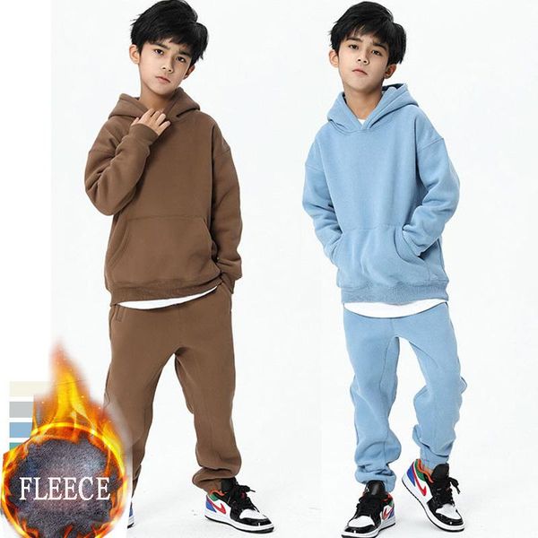 clothing sets kids tracksuit 2021 winter fleece thicken boys costume children sweatshirt pants sport suit for clothes set 12 13y, White
clothing sets kids tracksuit 2021 winter fleece thicken boys costume children sweatshirt pants sport suit for clothes set 12 13y, White